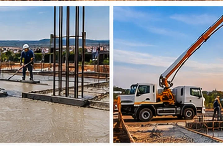 Acabamento de laje de concreto
